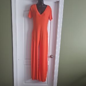 Vibrant Orange Women's Jumpsuit